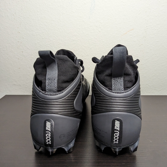 Men's Nike Alpha Huarache 8 Elite Lacrosse Cleats CW4440-011 BLACK - Picture 6 of 8